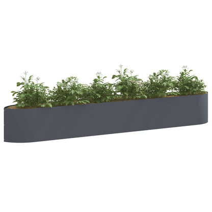 Raised Garden Bed Anthracite 300 x 40x 40 cm Steel