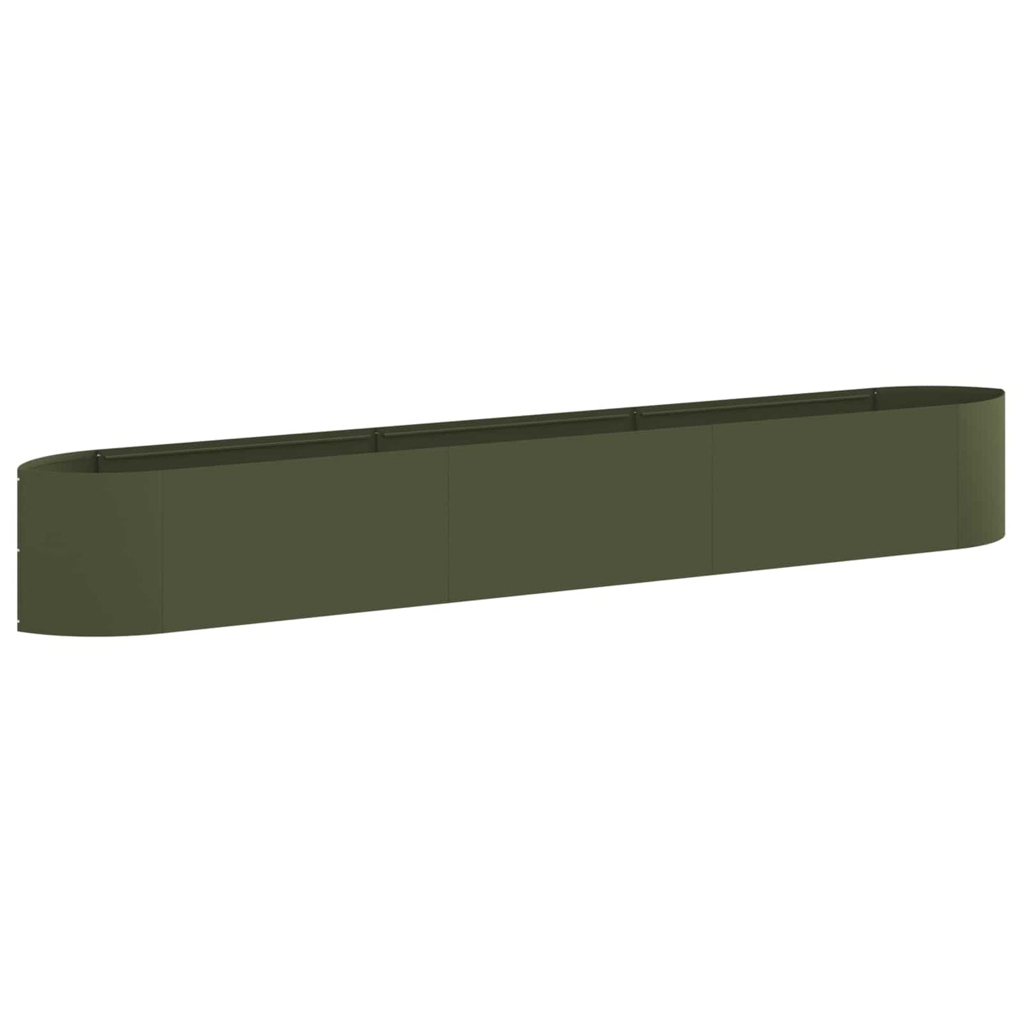 Raised Garden Bed Olive Green 300 x 40x 40 cm Steel