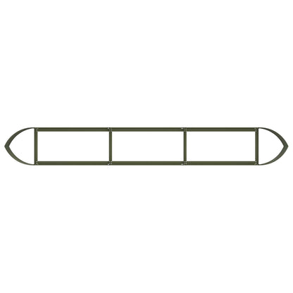 Raised Garden Bed Olive Green 300 x 40x 40 cm Steel