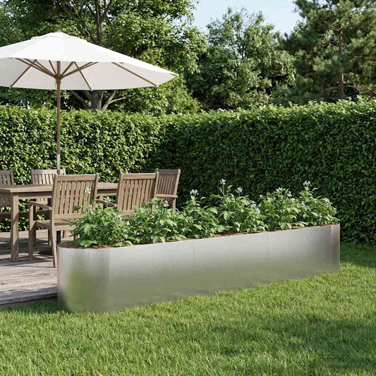 Raised Garden Bed Stainless Steel 300 x 40x 40 cm Steel