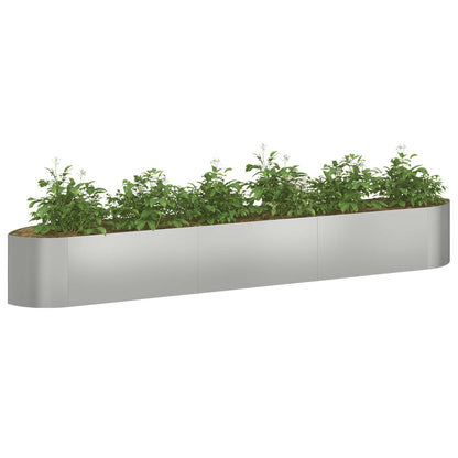 Raised Garden Bed Galvanised Steel 300 x 40x 40 cm Steel