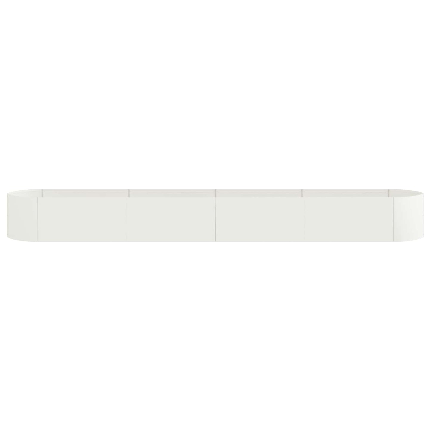 Raised Garden Bed White 380 x 40x 40 cm Steel