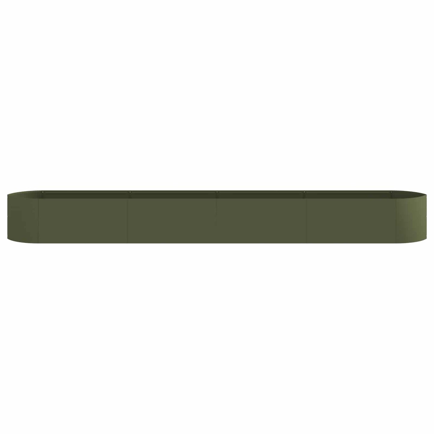 Raised Garden Bed Olive Green 380 x 40x 40 cm Steel