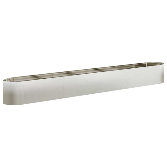 Raised Garden Bed Stainless Steel 380 x 40x 40 cm Steel