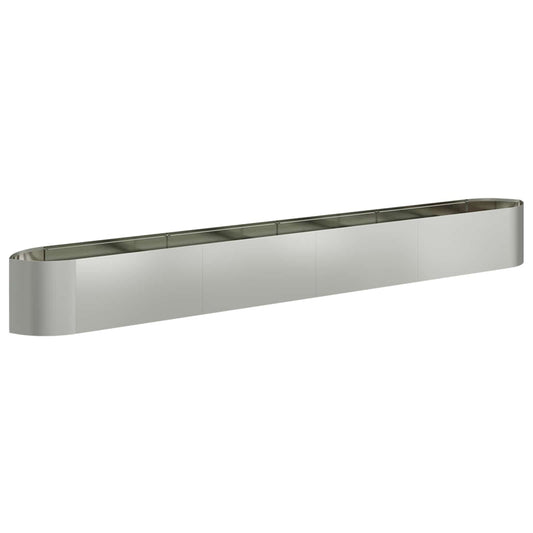 Raised Garden Bed Galvanised Steel 380 x 40x 40 cm Steel