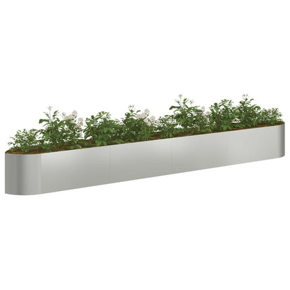Raised Garden Bed Galvanised Steel 380 x 40x 40 cm Steel