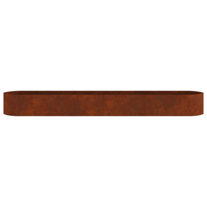 Raised Garden Bed Weathering Steel 380 x 40x 40 cm Steel