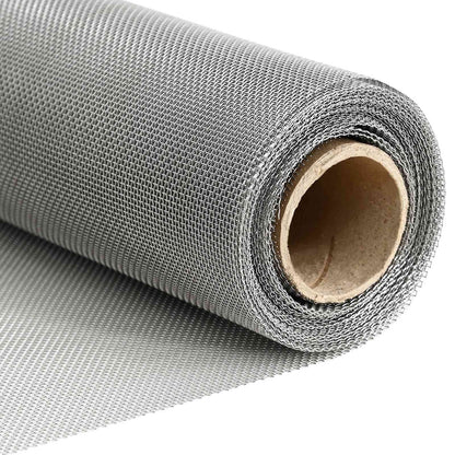 Mesh Screen 20 x 1000 cm 20 Mesh Stainless Steel 201 Silver