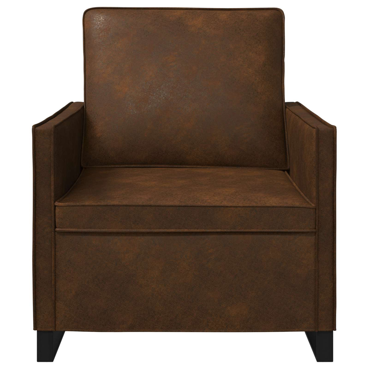 Armchair Brown 70 x 81 x 82 cm Faux Suede Fabric