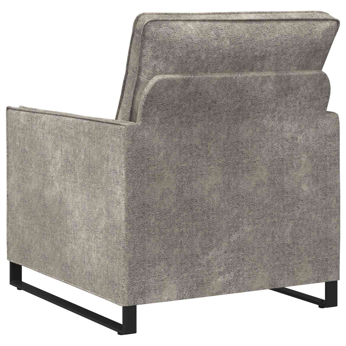 Armchair Light Grey 70 x 81 x 82 cm Faux Suede Fabric