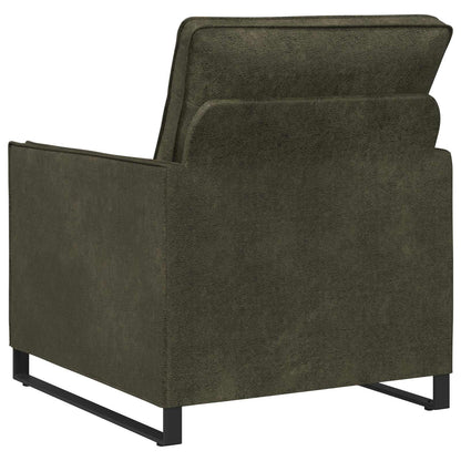 Armchair Army Green 70 x 81 x 82 cm Faux Suede Fabric