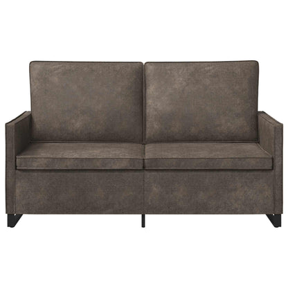 2 Seater Sofa Dark Grey 150 x 81 x 82 cm Faux Suede Fabric