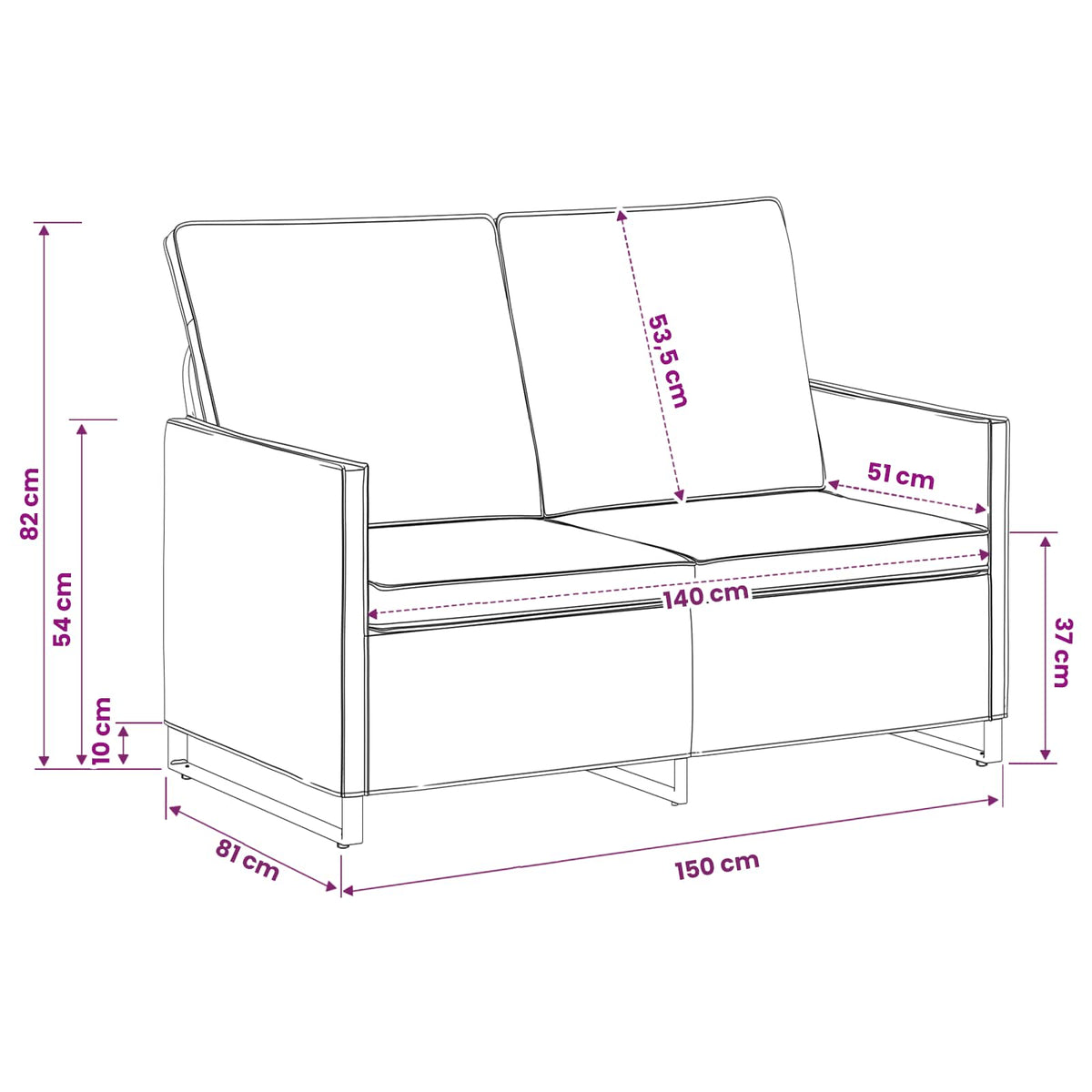 2 Seater Sofa Army Green 150 x 81 x 82 cm Faux Suede Fabric