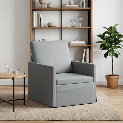 Armchair Light Grey 70 x 81 x 82 cm Fabric