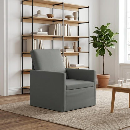Armchair Dark Grey 70 x 81 x 82 cm Fabric