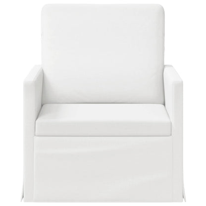 Armchair White 70 x 81 x 82 cm Fabric