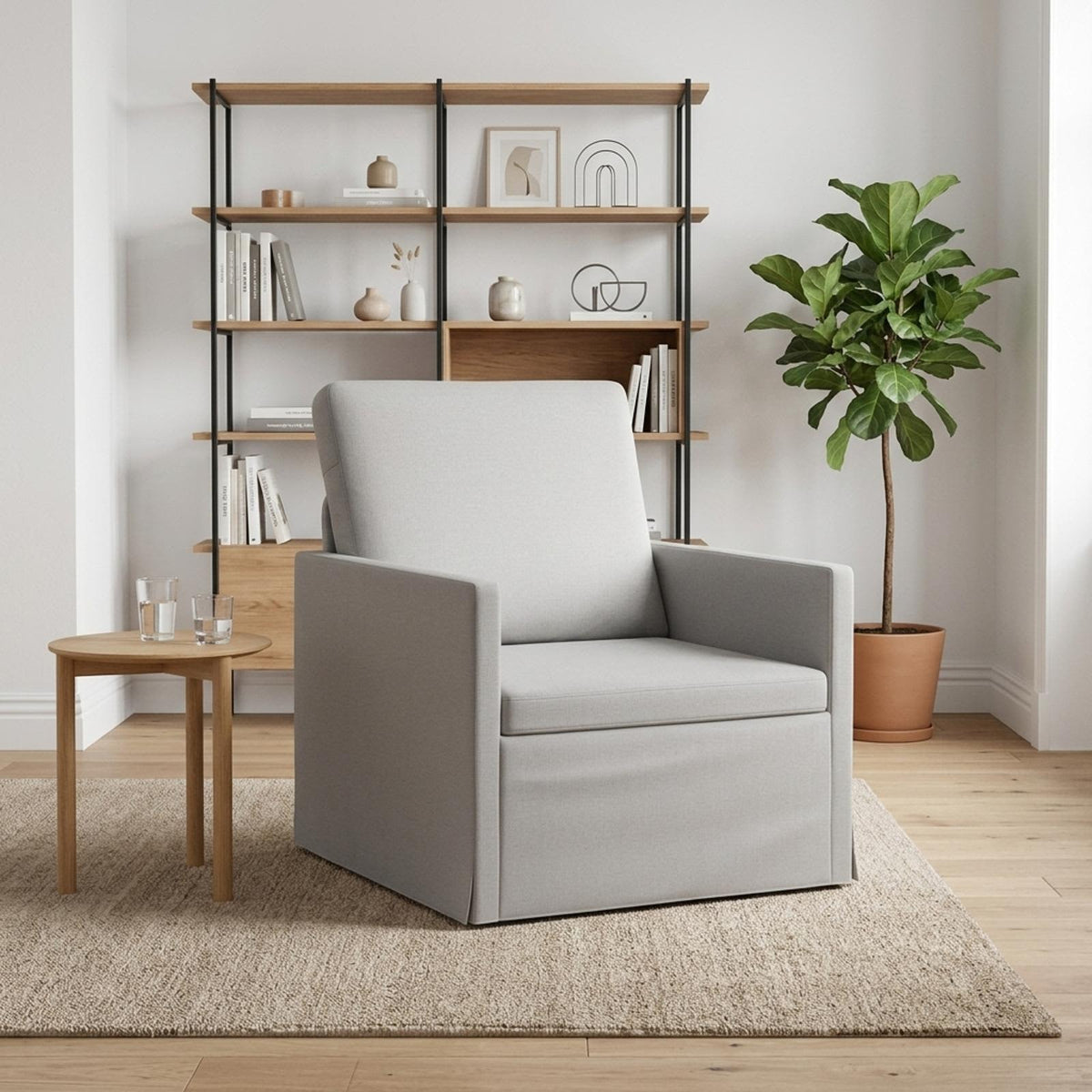 Armchair Cloud Grey 70 x 81 x 82 cm Fabric