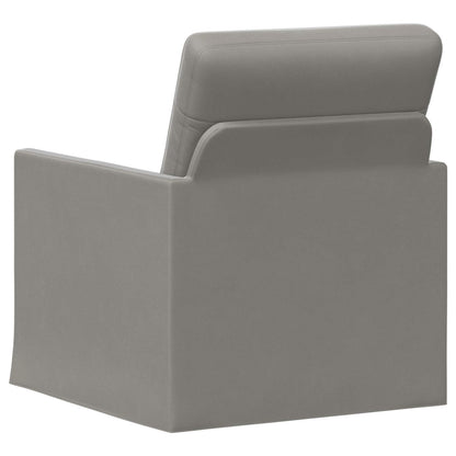 Armchair Light Grey 70 x 81 x 82 cm Velvet