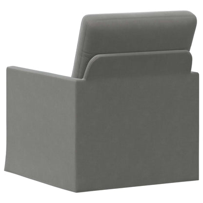 Armchair Dark Grey 70 x 81 x 82 cm Velvet