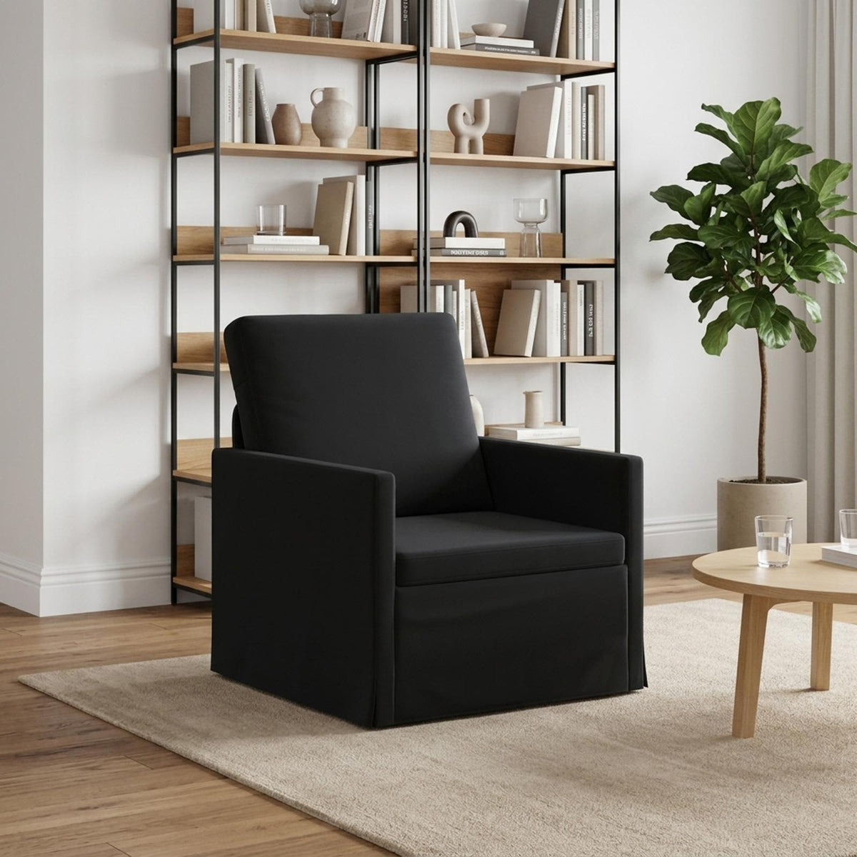 Armchair Black 70 x 81 x 82 cm Velvet