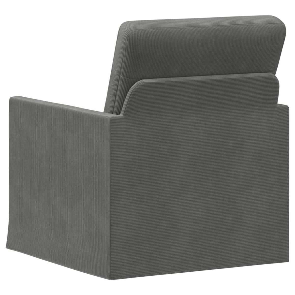 Armchair Dark Grey 70 x 81 x 82 cm Corduroy Fabric