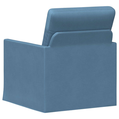 Armchair Blue 70 x 81 x 82 cm Corduroy Fabric