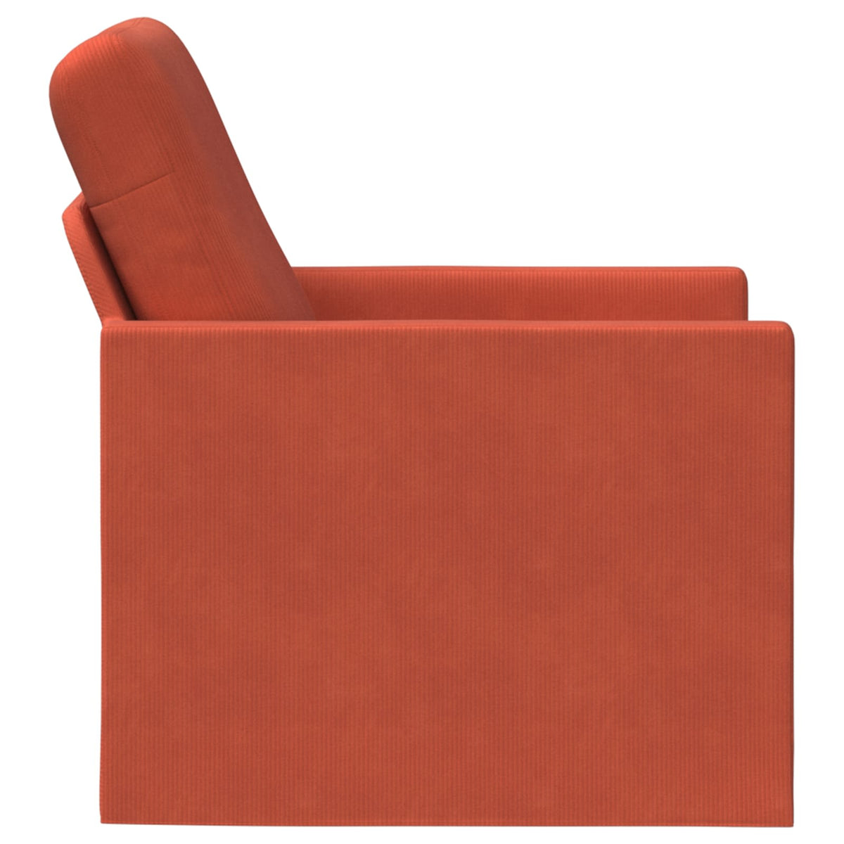 Armchair Red Orange 70 x 81 x 82 cm Corduroy Fabric