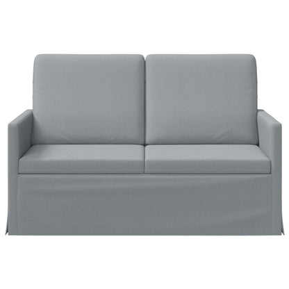 2 Seater Sofa Light Grey 130 x 81 x 82 cm Fabric