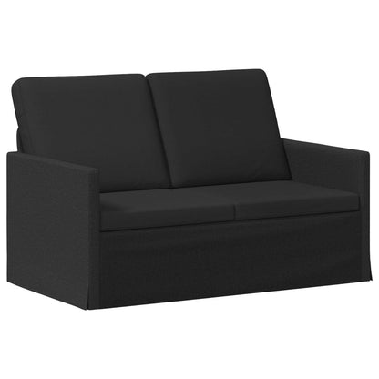 2 Seater Sofa Black 130 x 81 x 82 cm Fabric