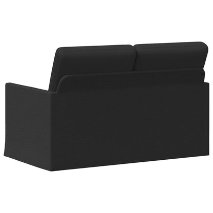 2 Seater Sofa Black 130 x 81 x 82 cm Fabric