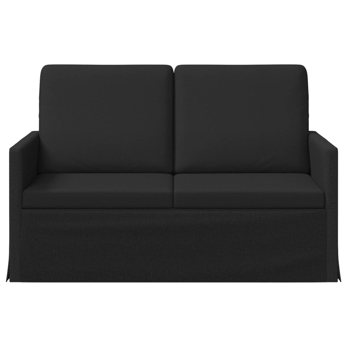 2 Seater Sofa Black 130 x 81 x 82 cm Fabric