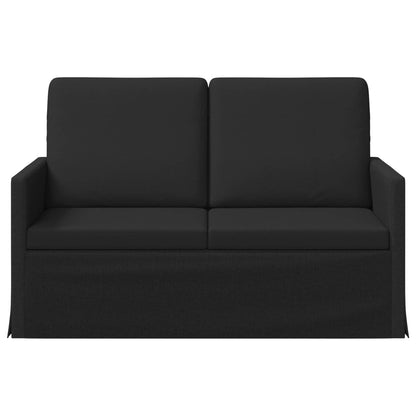 2 Seater Sofa Black 130 x 81 x 82 cm Fabric