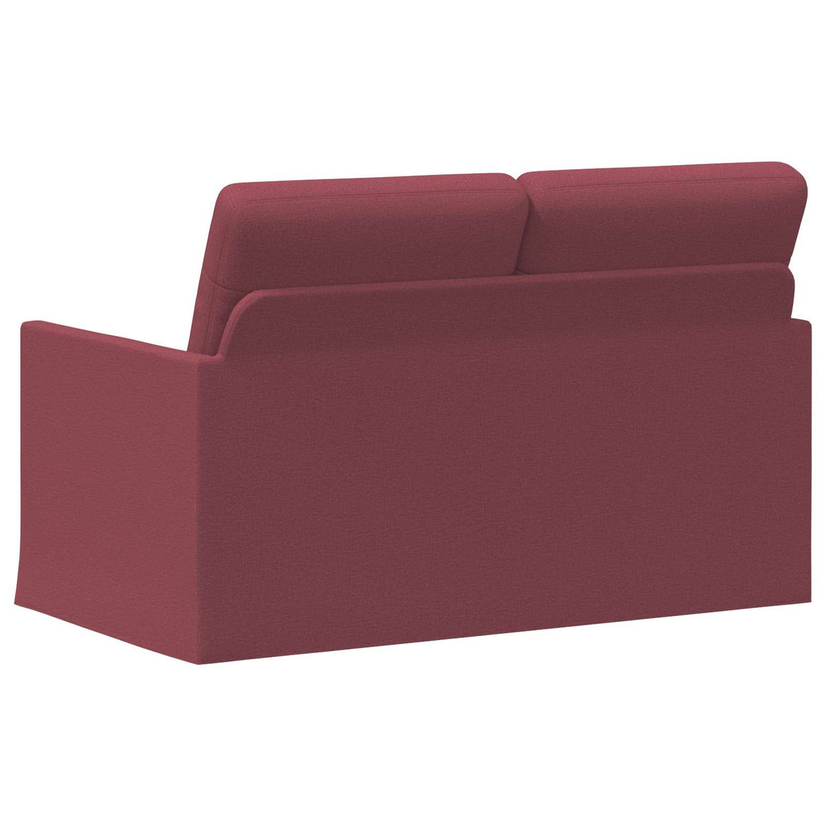 2 Seater Sofa Wine Red 130 x 81 x 82 cm Fabric