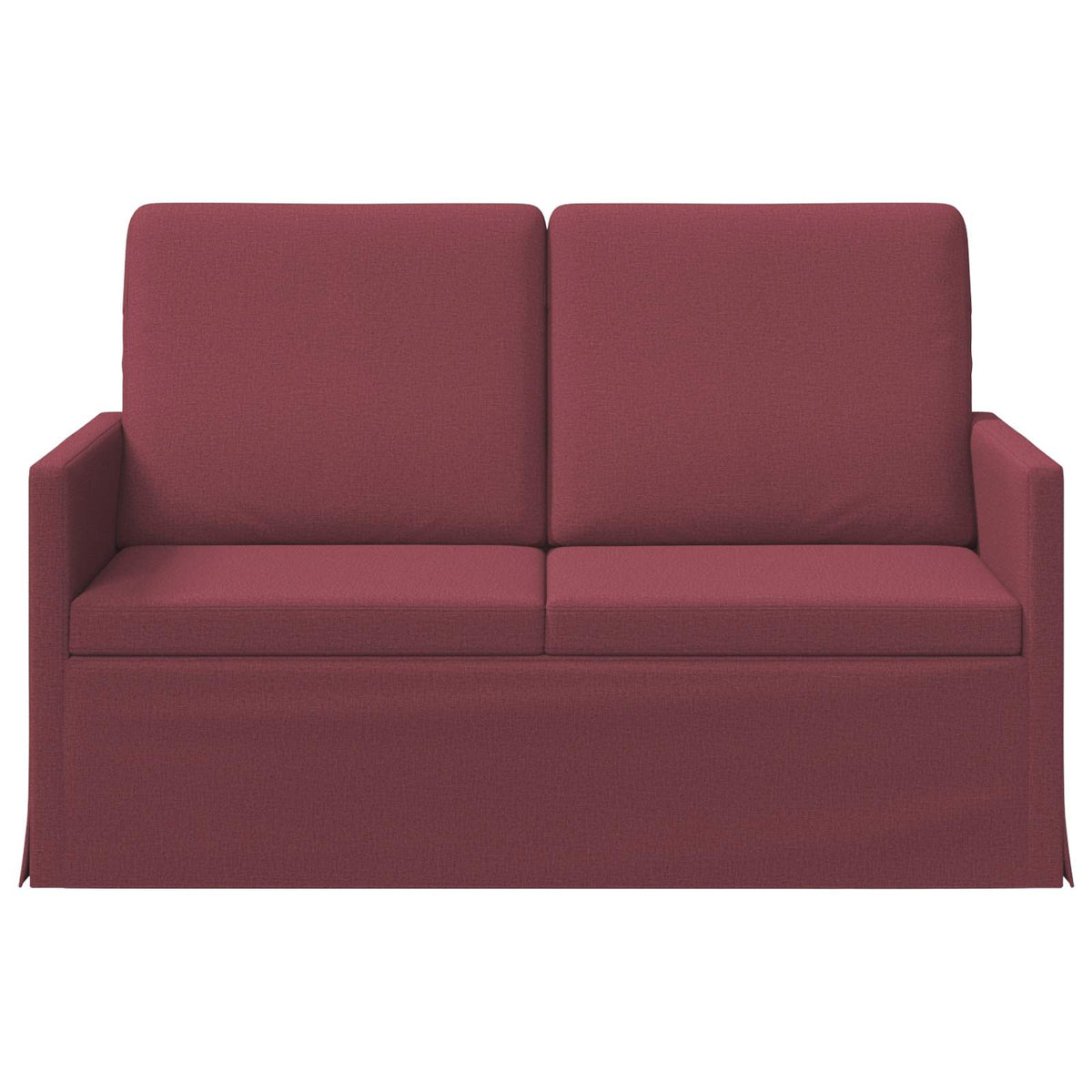 2 Seater Sofa Wine Red 130 x 81 x 82 cm Fabric