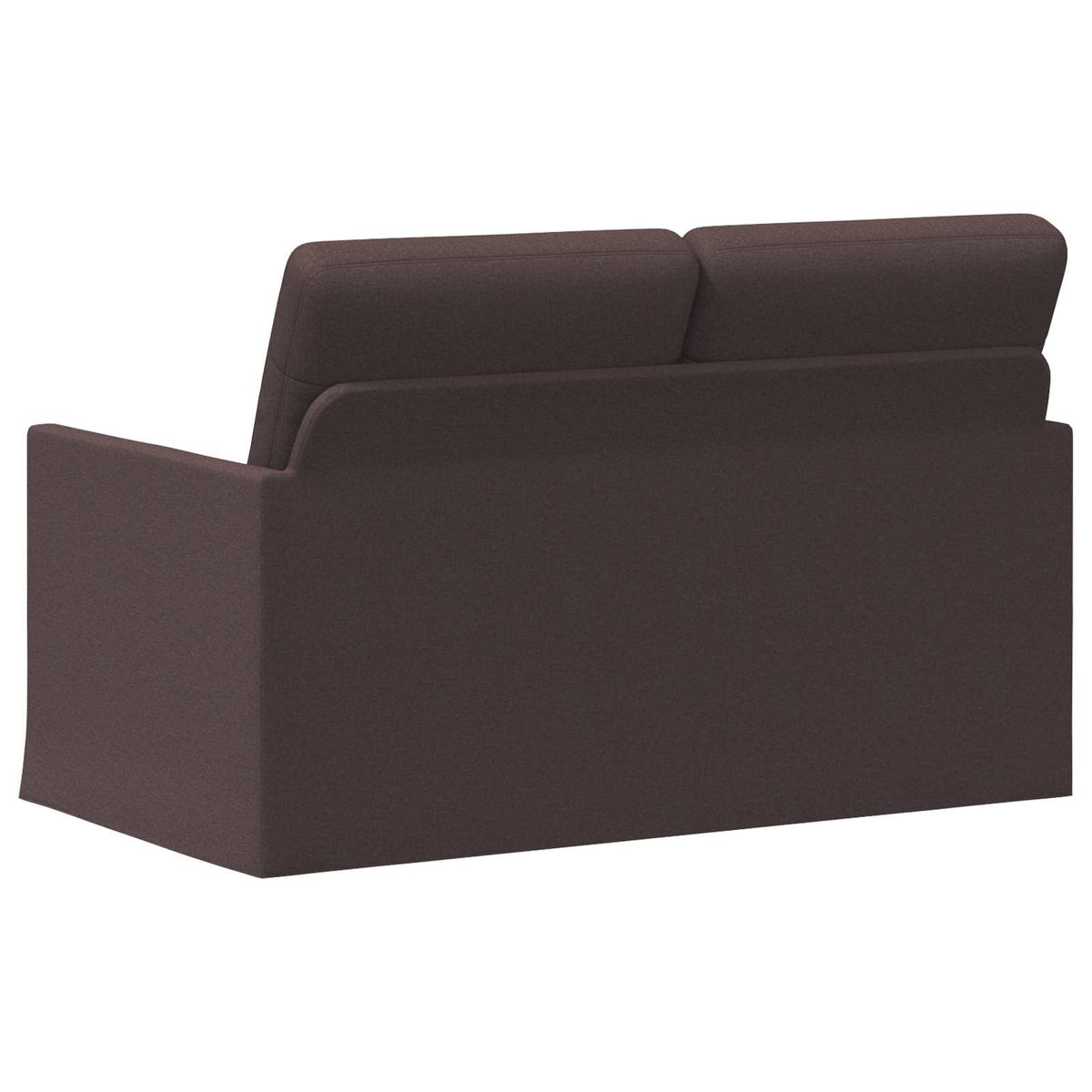 2 Seater Sofa Dark Brown 130 x 81 x 82 cm Fabric