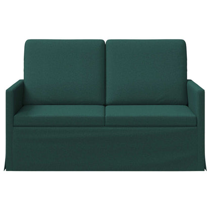 2 Seater Sofa Dark Green 130 x 81 x 82 cm Fabric