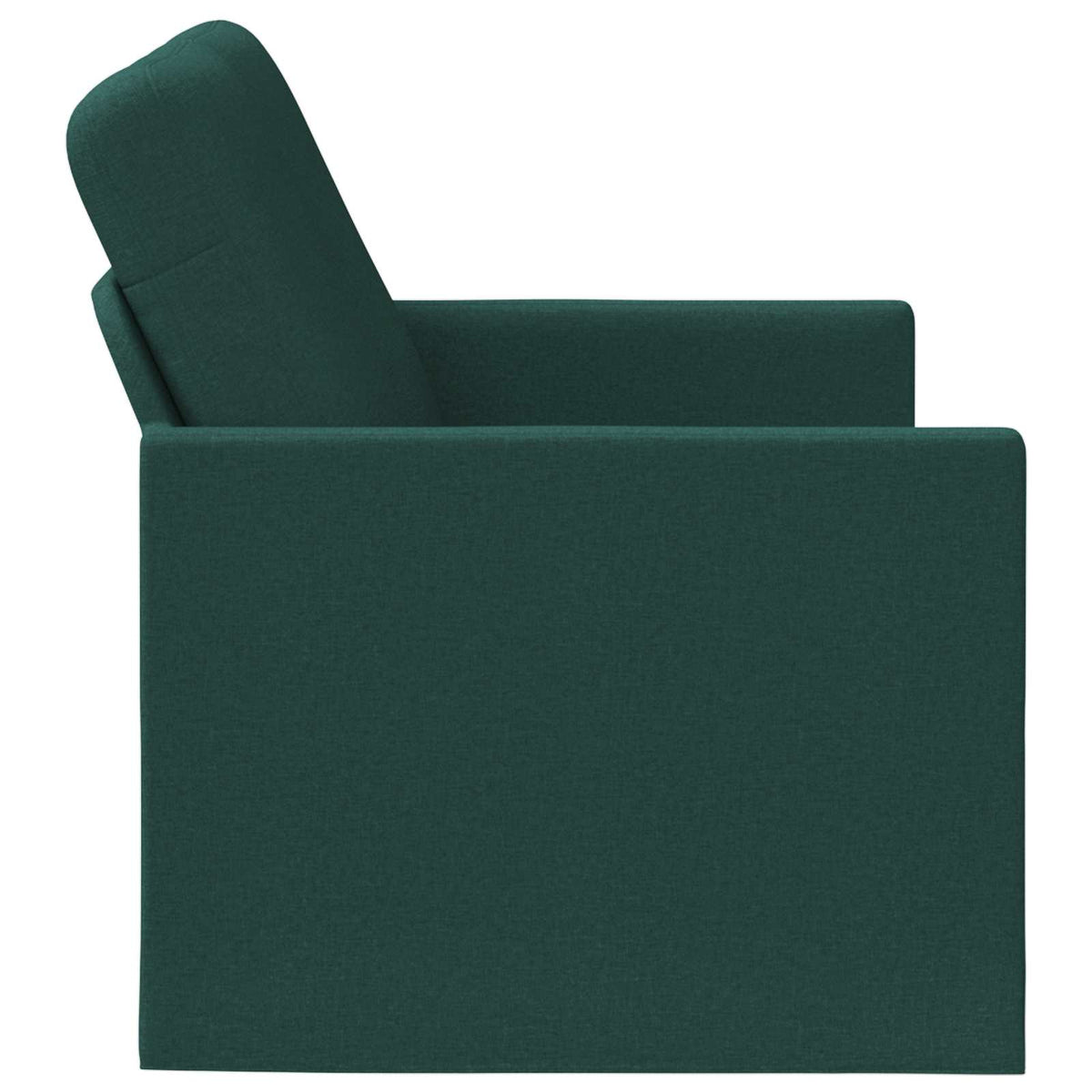 2 Seater Sofa Dark Green 130 x 81 x 82 cm Fabric