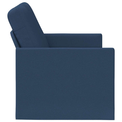 2 Seater Sofa Blue 130 x 81 x 82 cm Fabric