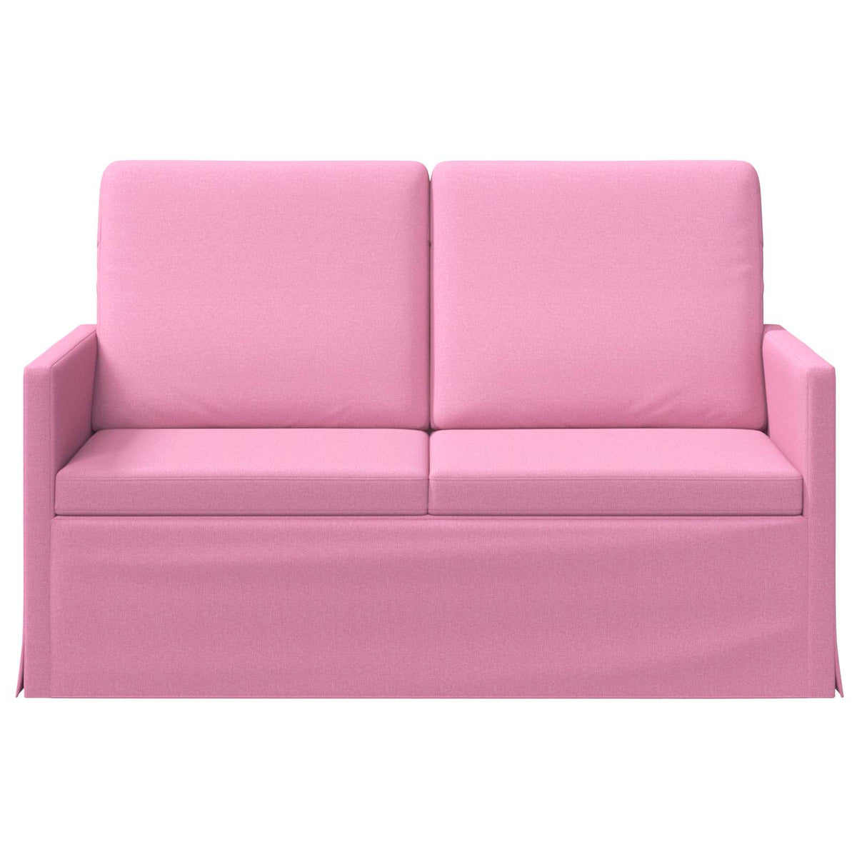 2 Seater Sofa Pink 130 x 81 x 82 cm Fabric
