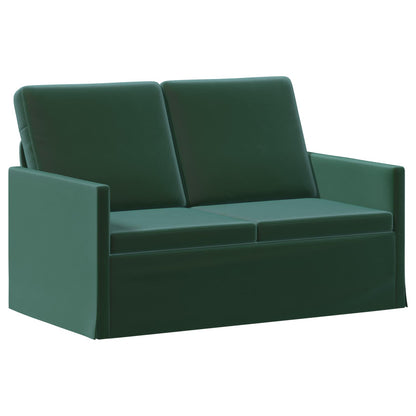 2 Seater Sofa Dark Green 130 x 81 x 82 cm Velvet