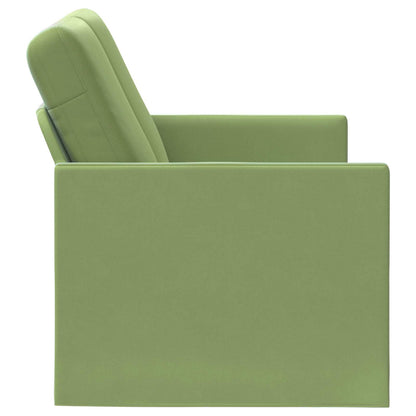 2 Seater Sofa Light Green 130 x 81 x 82 cm Velvet