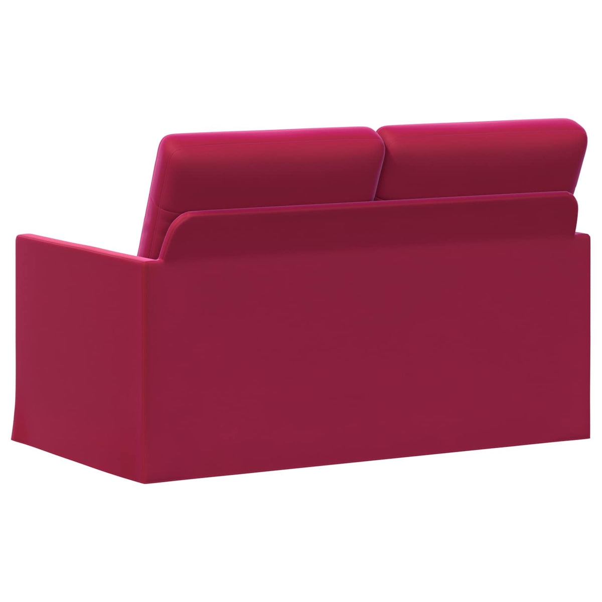 2 Seater Sofa Wine Red 130 x 81 x 82 cm Velvet