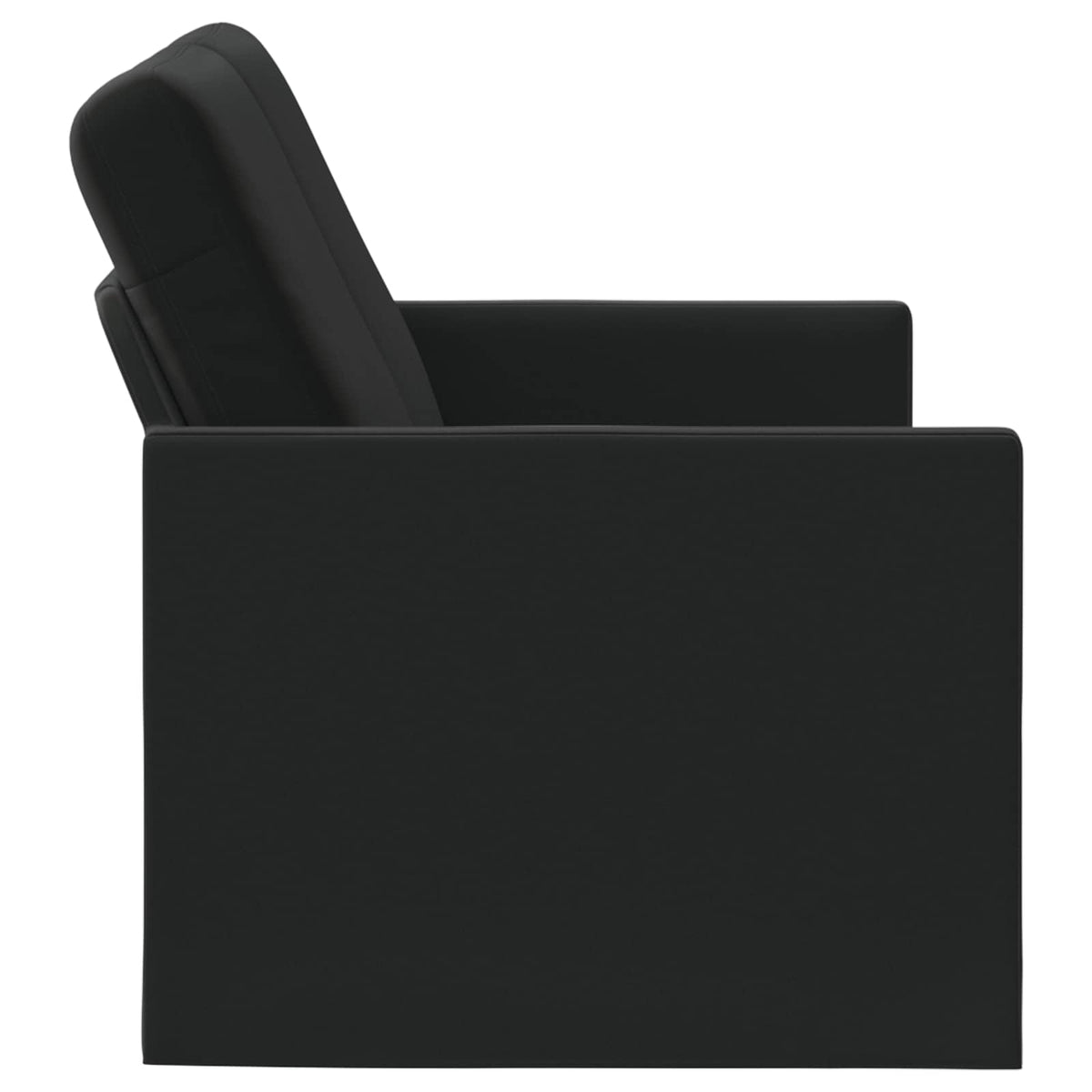2 Seater Sofa Black 130 x 81 x 82 cm Velvet