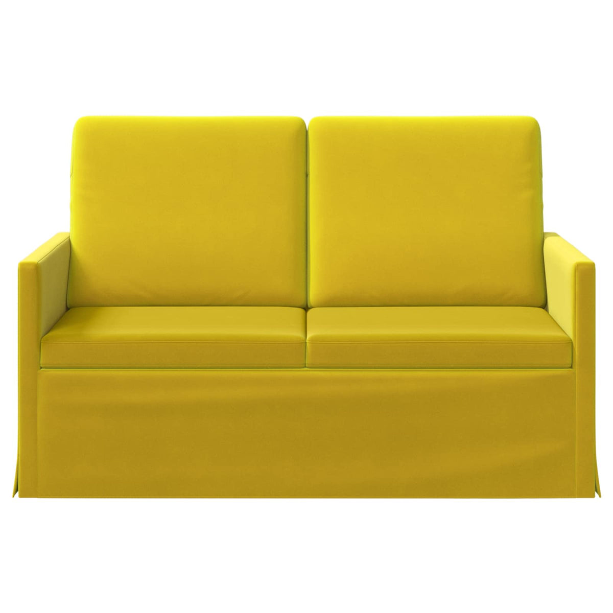 2 Seater Sofa Yellow 130 x 81 x 82 cm Velvet