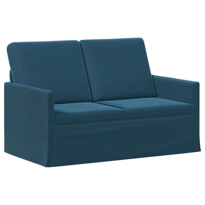2 Seater Sofa Blue 130 x 81 x 82 cm Velvet
