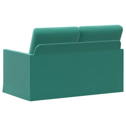 2 Seater Sofa Turquoise 130 x 81 x 82 cm Velvet