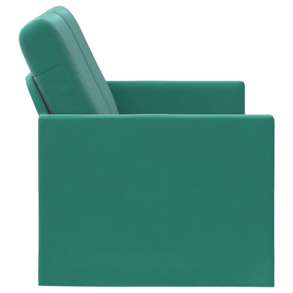 2 Seater Sofa Turquoise 130 x 81 x 82 cm Velvet