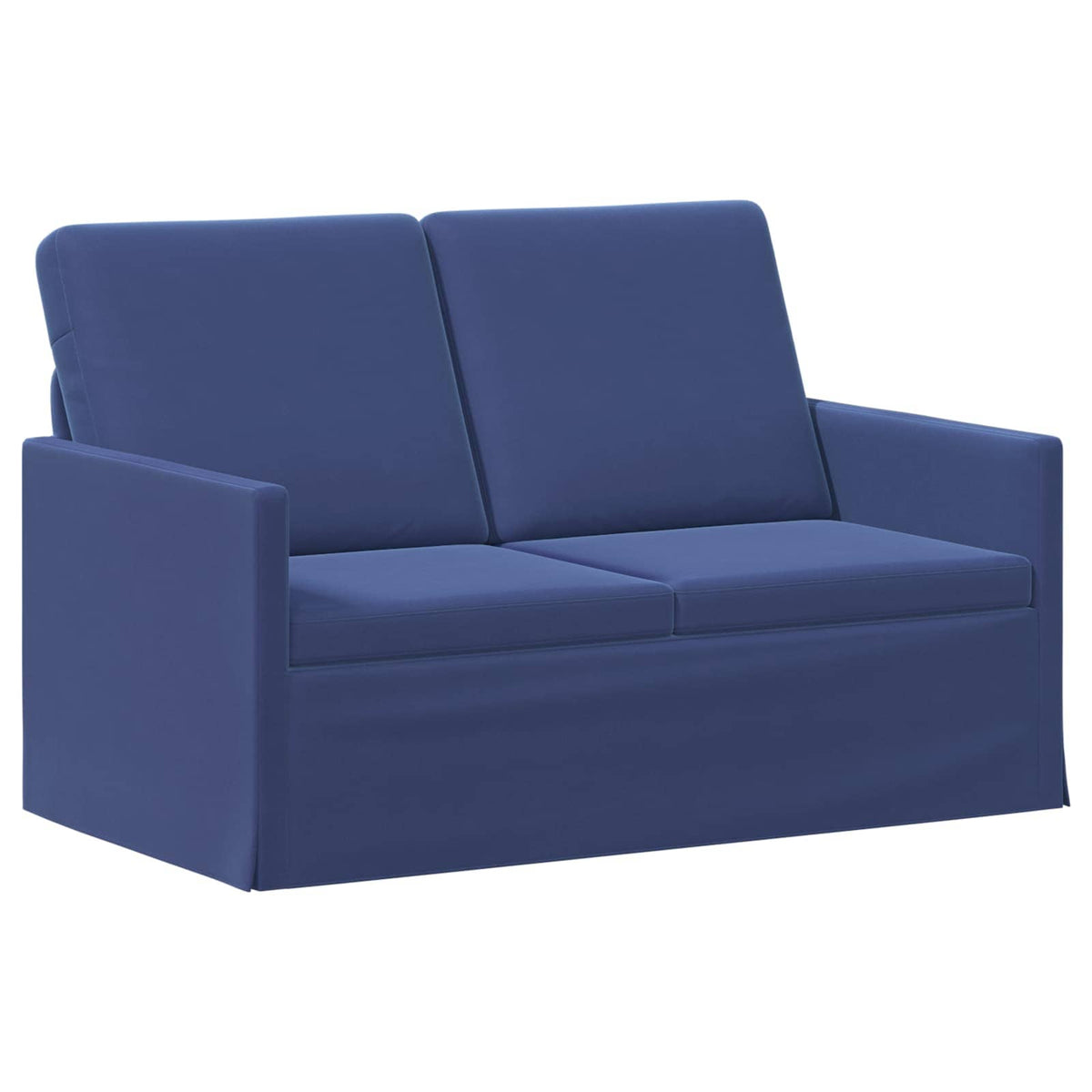 2 Seater Sofa Police Blue 130 x 81 x 82 cm Velvet