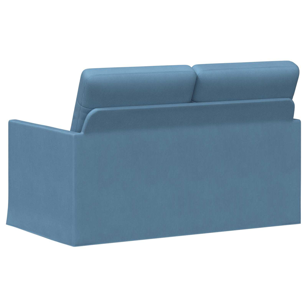 2 Seater Sofa Blue 130 x 81 x 82 cm Corduroy Fabric