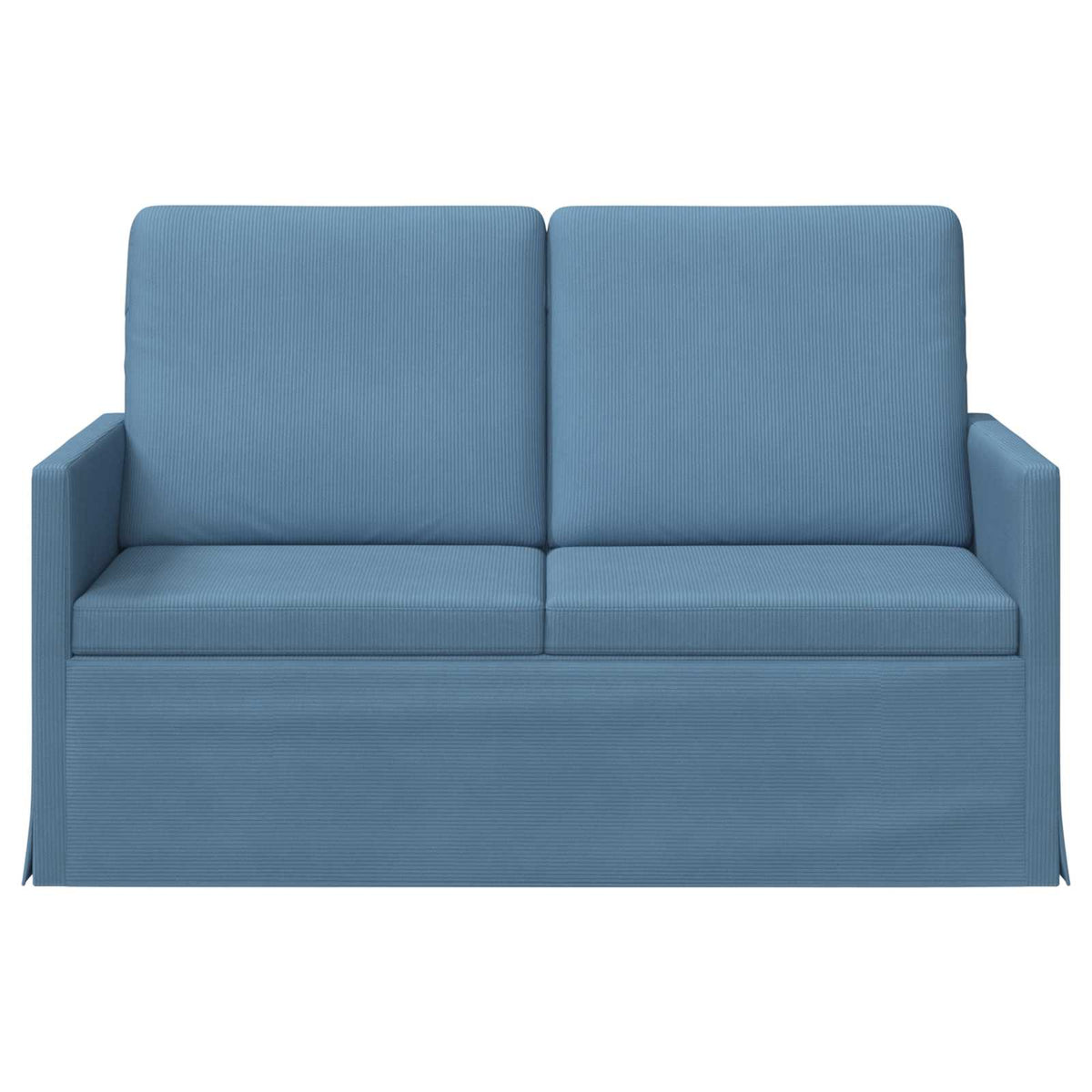 2 Seater Sofa Blue 130 x 81 x 82 cm Corduroy Fabric